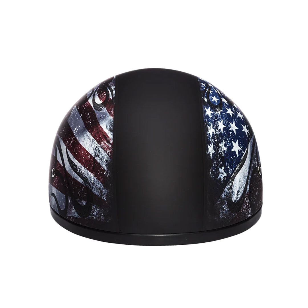 Daytona Helmets D.O.T. Skull Cap - USA - Front View
