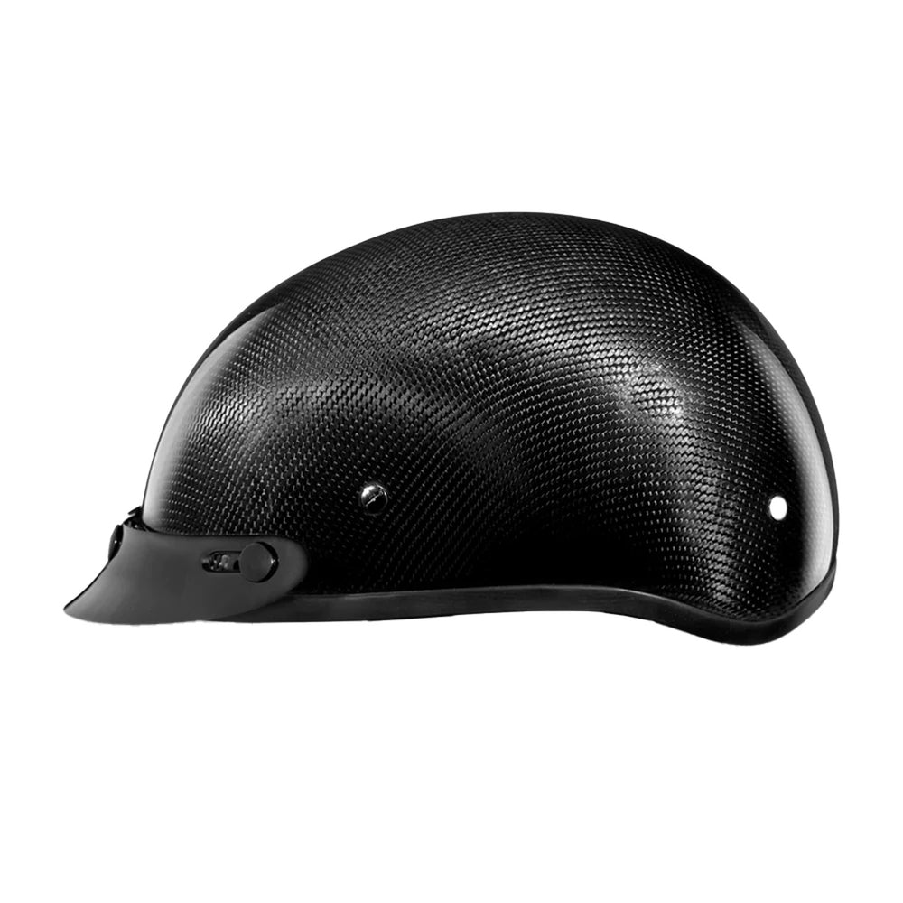 Daytona Helmets D.O.T. Skull Cap - Carbon - Left Side View