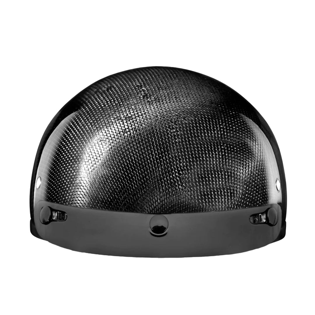Daytona Helmets D.O.T. Skull Cap - Carbon - Front View