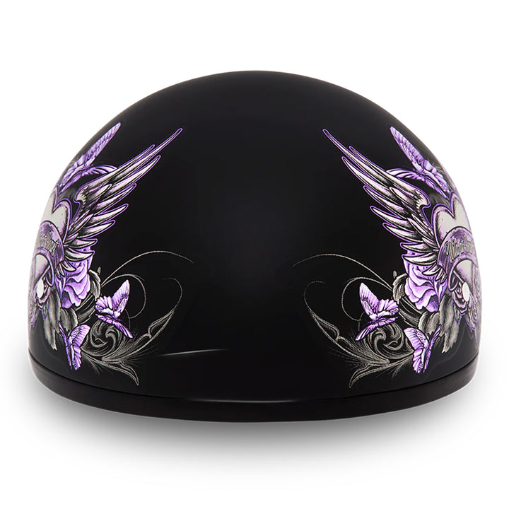 Daytona Helmets D.O.T. Skull Cap - Wild at Heart - Front View