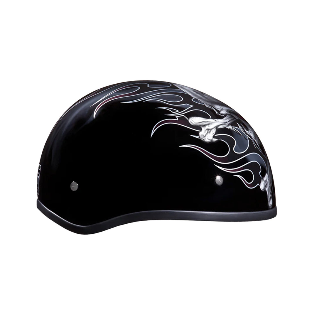 Daytona Helmets D.O.T. Skull Cap - Cross Bones - Right Side View