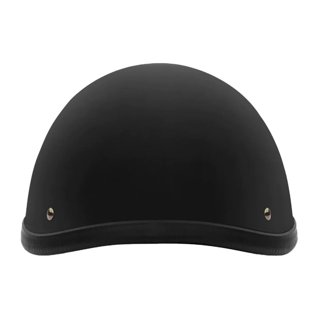 Daytona Helmets Novelty Smokey w/o Snaps Dull Black - Rear View