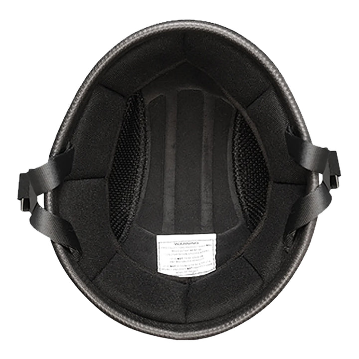 Daytona Helmets Novelty Smokey w/o Snaps Dull Black - Bottom Up View