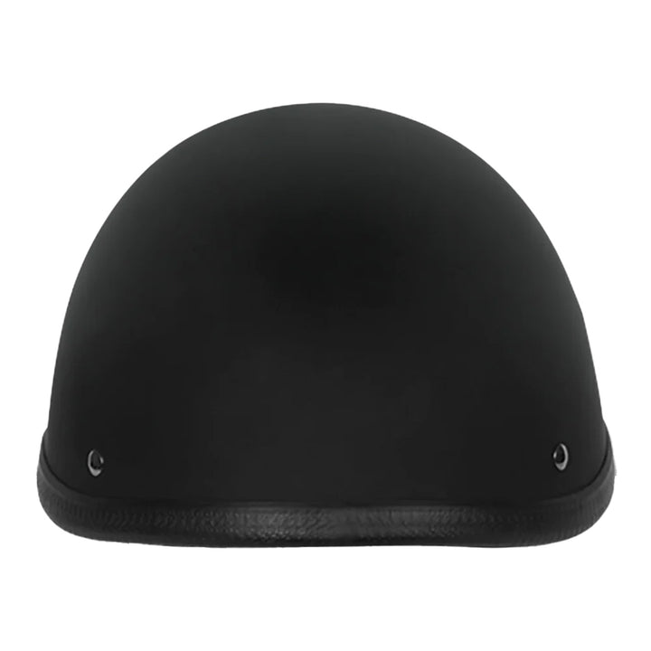 Daytona Helmets Novelty Smokey w/ Snaps Dull Black - Rear View