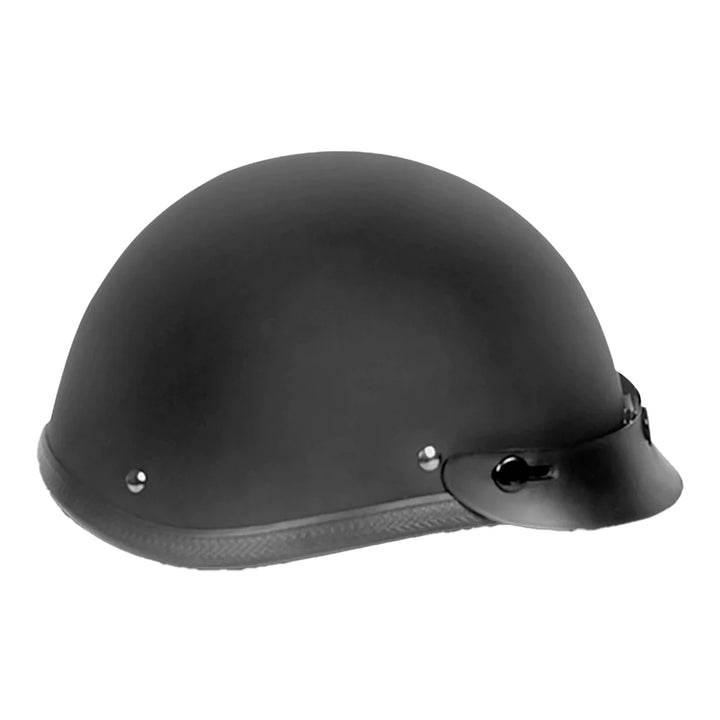 Daytona Helmets Novelty Smokey w/ Snaps Dull Black - Right Side View