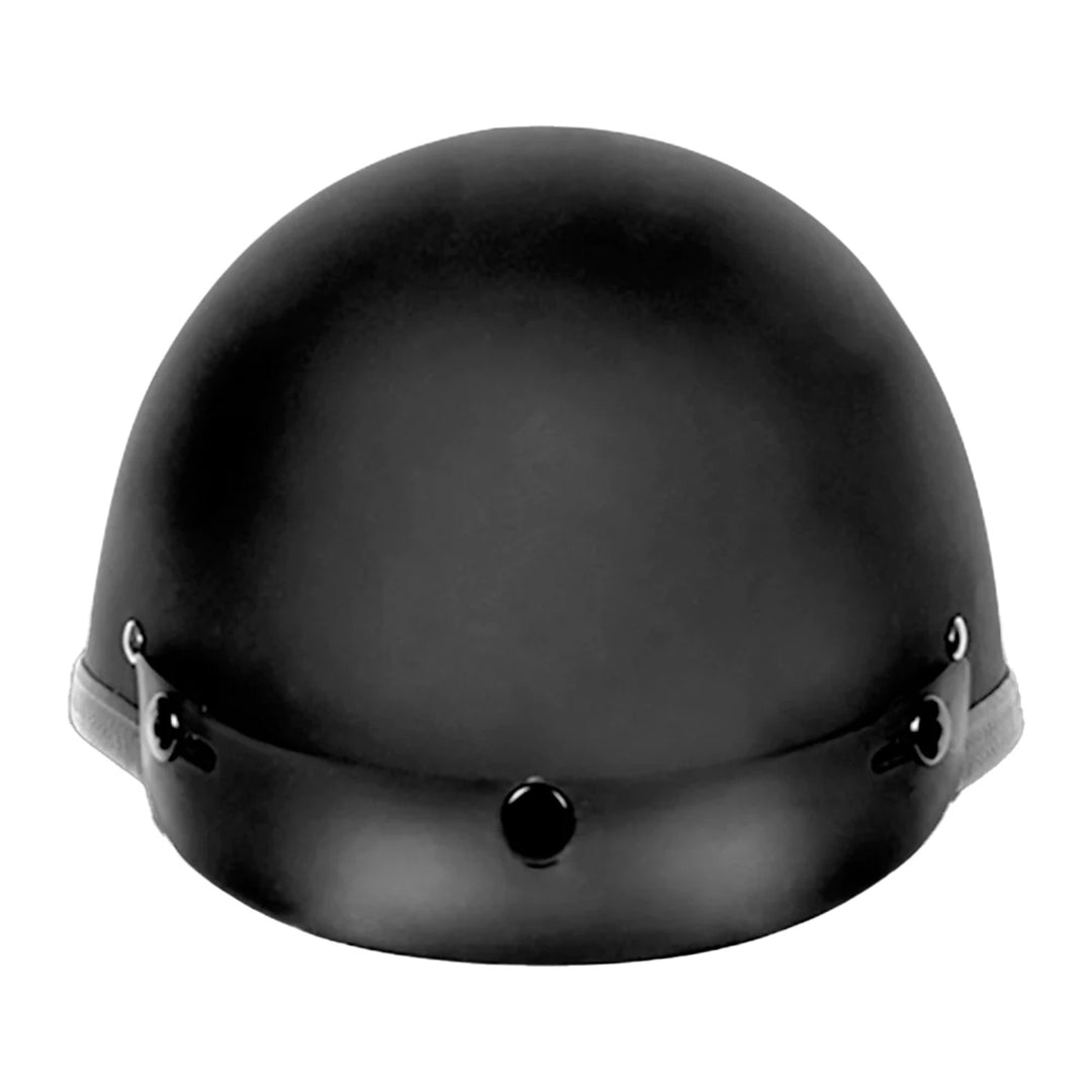 Daytona Helmets Novelty Smokey w/ Snaps Dull Black - Front View