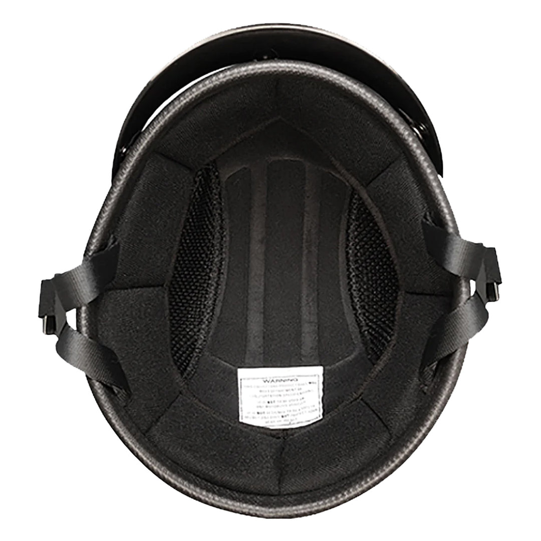 Daytona Helmets Novelty Smokey w/ Snaps Dull Black - Bottom Up View