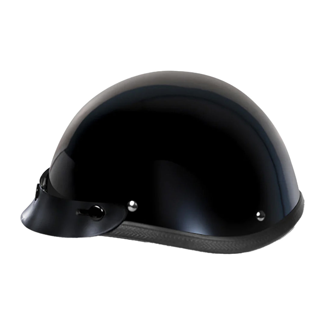 Daytona Helmets Novelty Smokey w/ Snaps Gloss Black - Left Side View