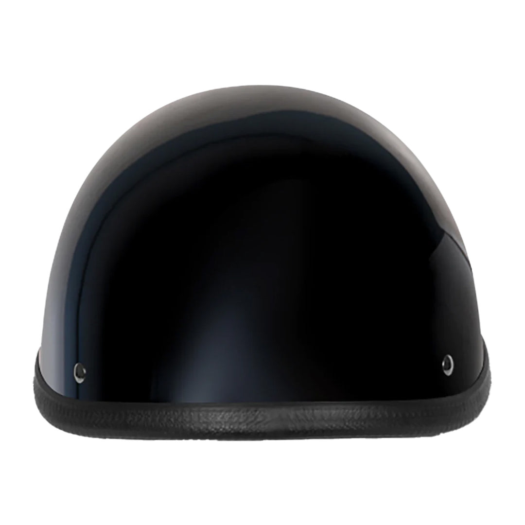 Daytona Helmets Novelty Smokey w/ Snaps Gloss Black - Rear View