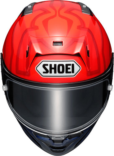 Shoei X-15 Marquez 7 Helmet TC-1 - Front Top View