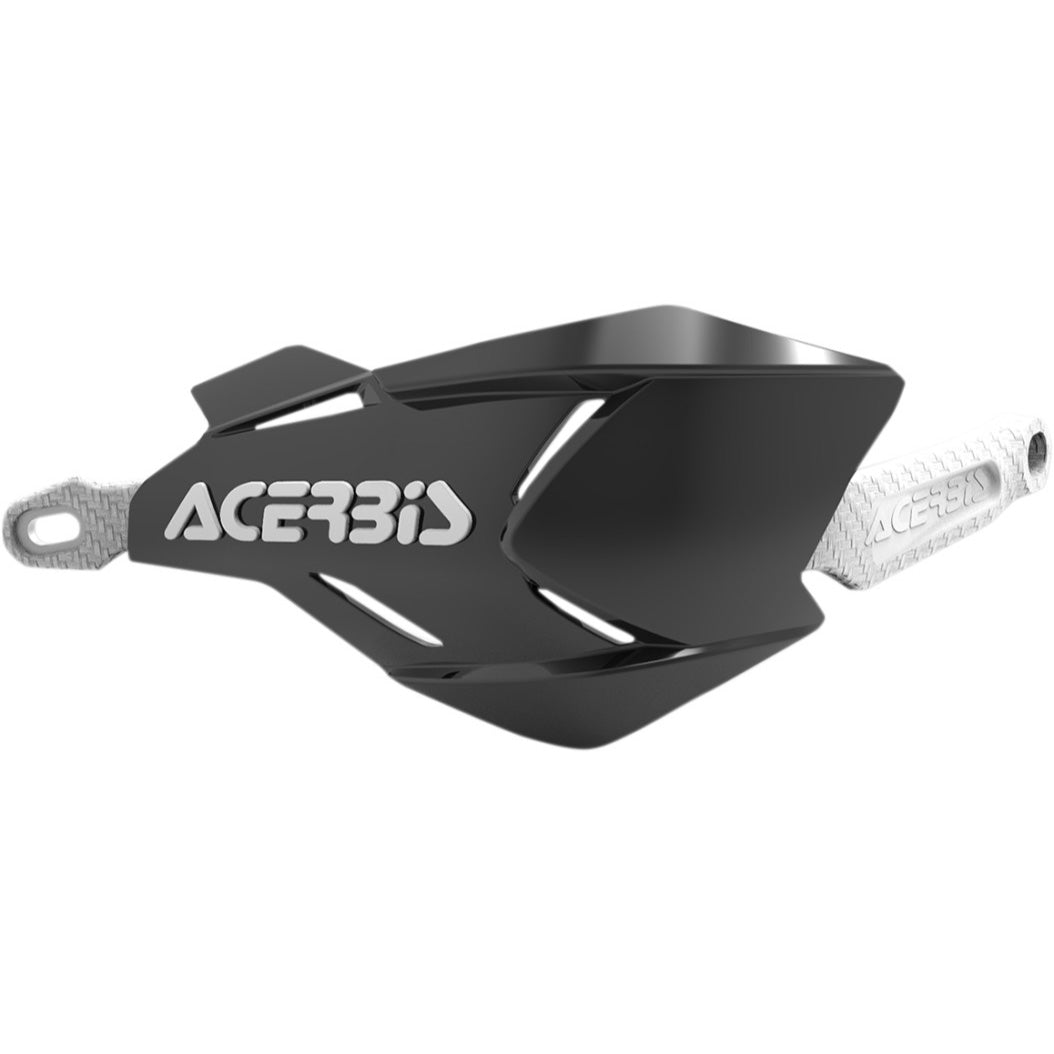 ACERBIS X-Factory Handguards Black/White - Front View