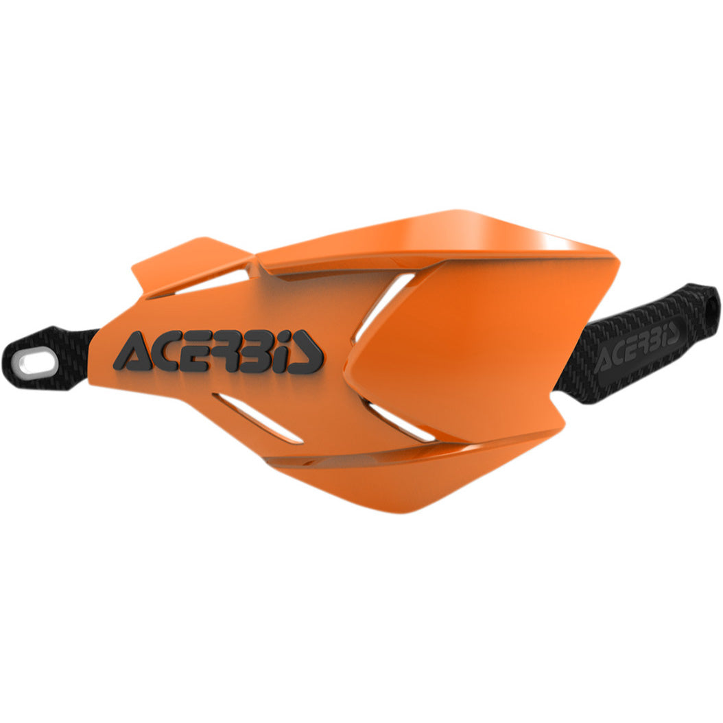 ACERBIS X-Factory Handguards Orange/Black - Front View