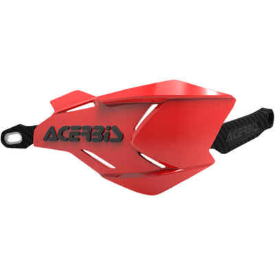 ACERBIS X-Factory Handguards Red/Black - Front View