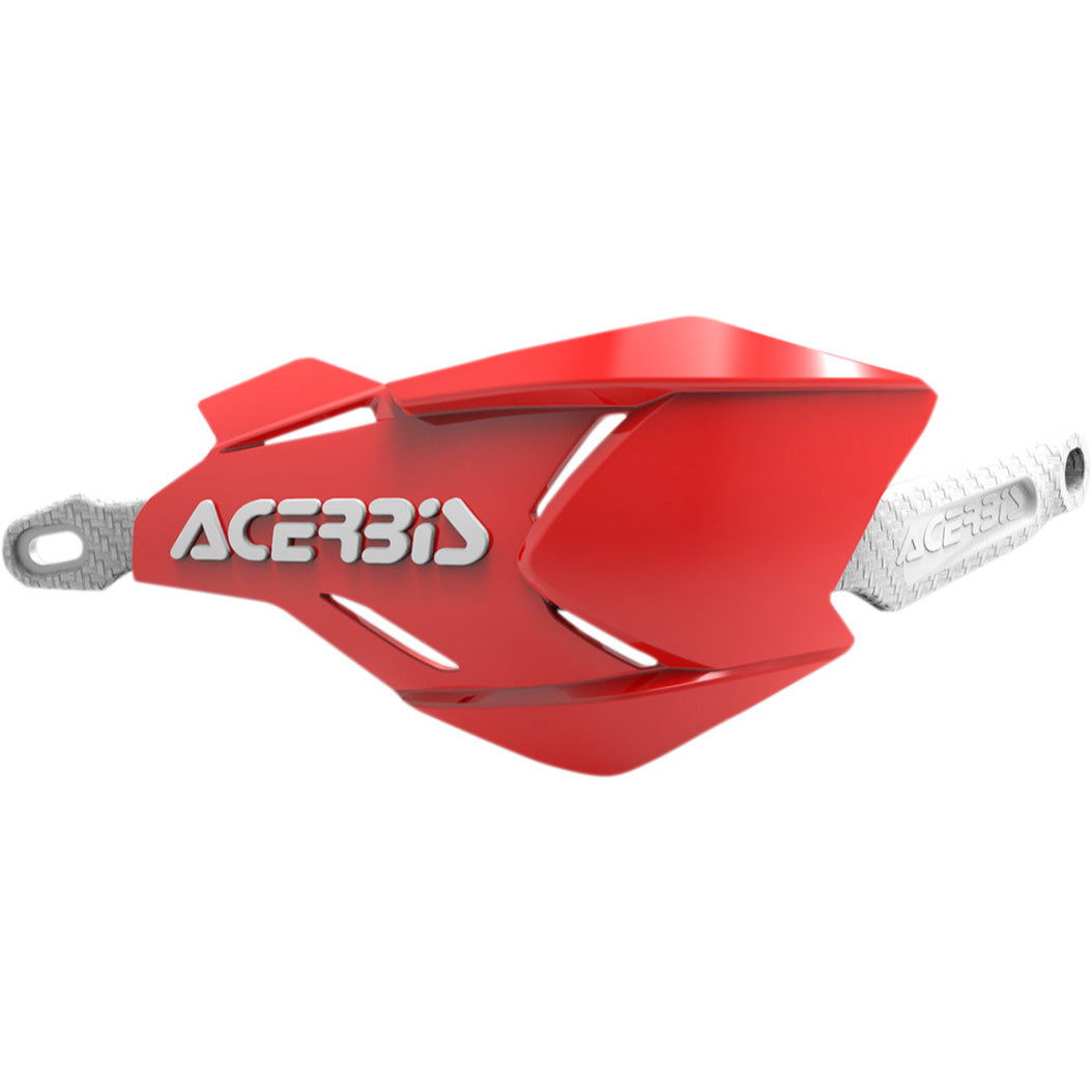 ACERBIS X-Factory Handguards Red/White - Front View