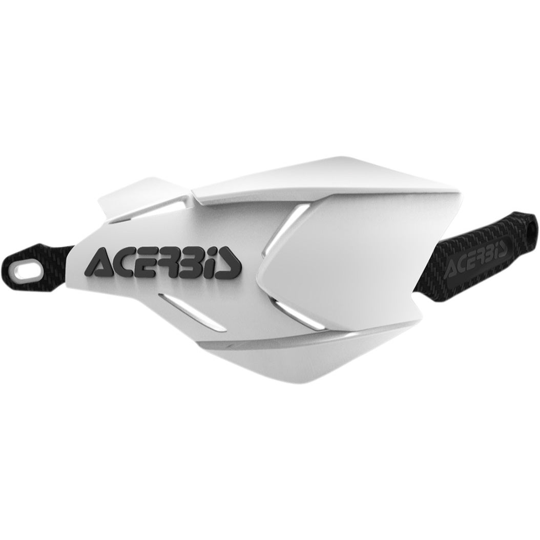 ACERBIS X-Factory Handguards White/Black - Front View