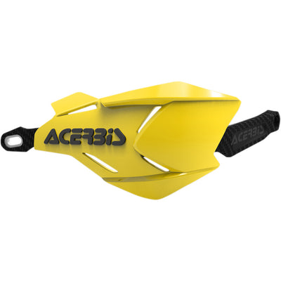 ACERBIS X-Factory Handguards Yellow/Black - Front View