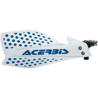 ACERBIS X-Ultimate Handguards White/Blue - Front View