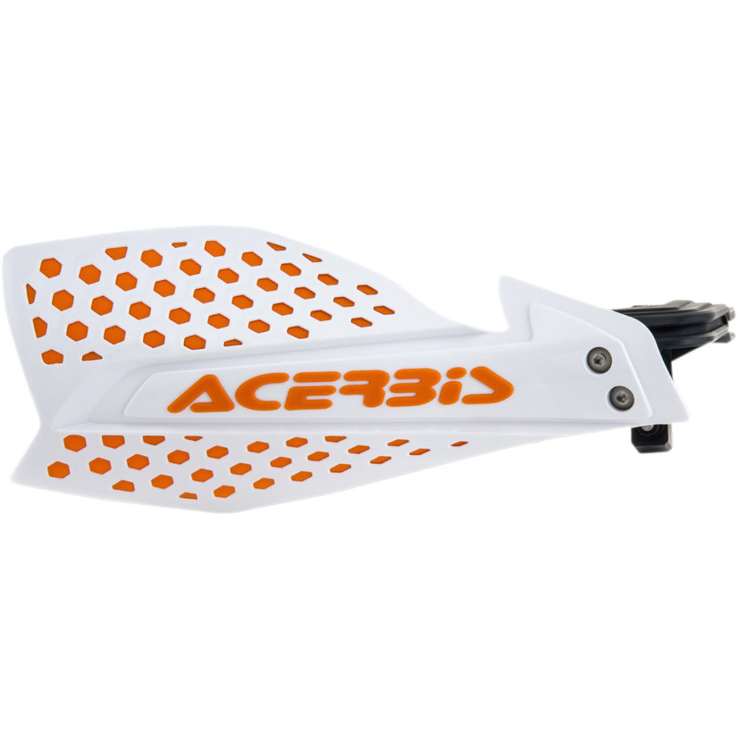 ACERBIS X-Ultimate Handguards White/Orange - Front View