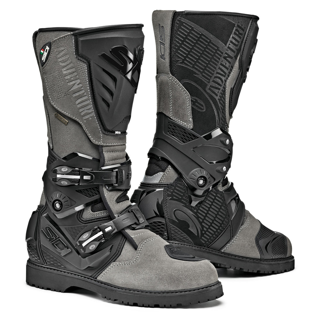 Sidi Adventure 2 Gore Boots Gray - Front Side View of Pair