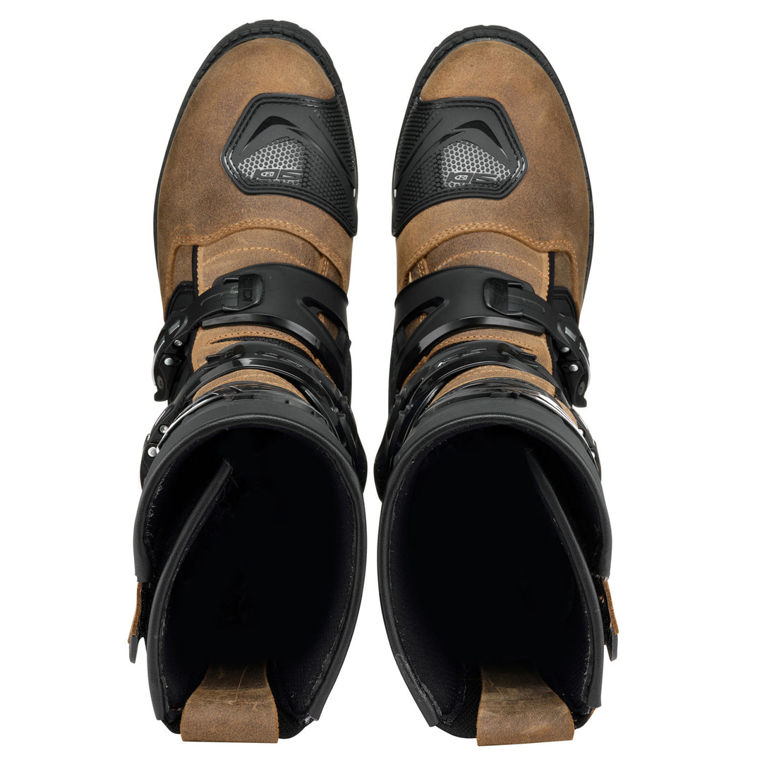 Sidi Adventure 2 Gore Boots Tobacco - Top Down View of Pair