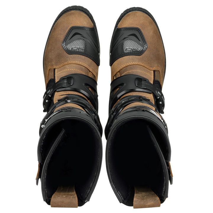 Sidi Adventure 2 Gore Boots Tobacco - Top Down View of Pair