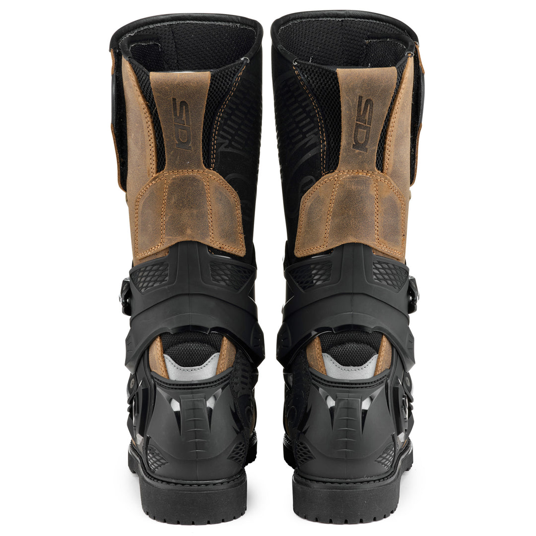 Sidi Adventure 2 Gore Boots Tobacco - Rear View of Pair