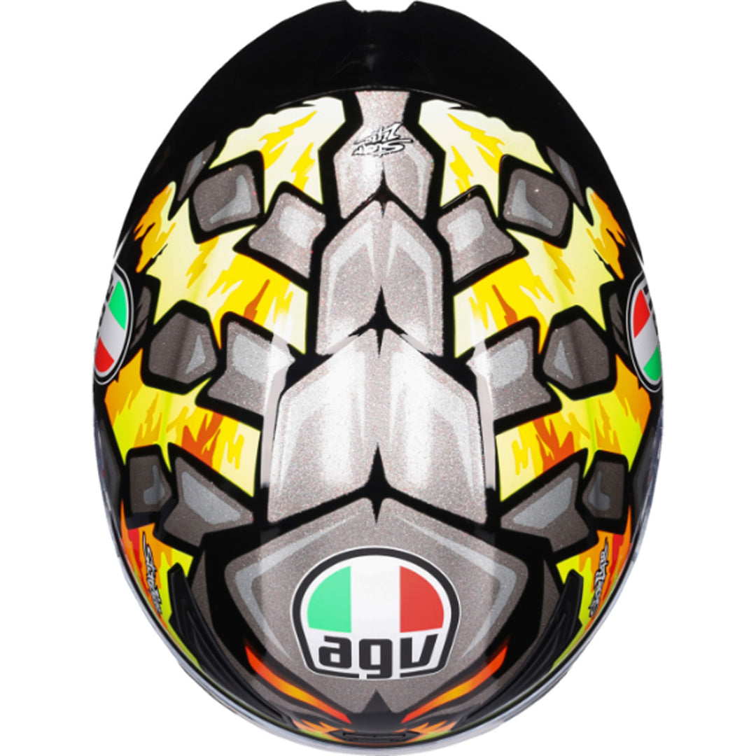 AGV K1 S Bezzecchi 2023 Helmet - Top Down View