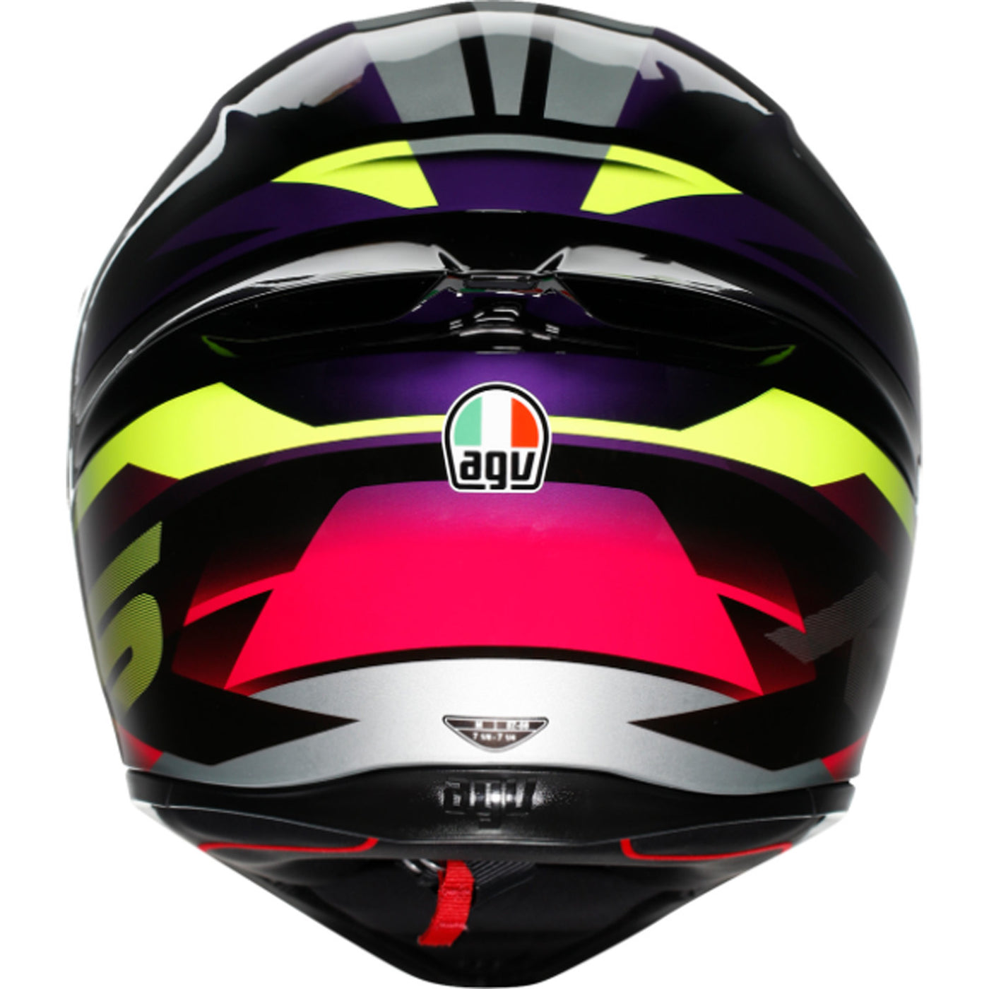 AGV K1 S Fastlap Helmet Black/Purple/Pink - Rear View