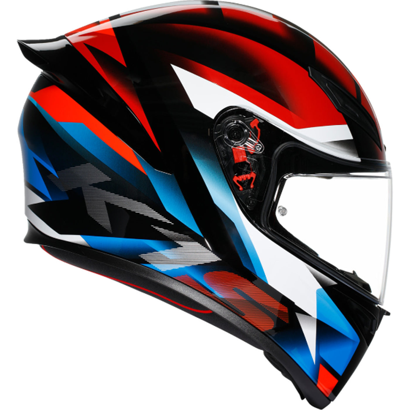 AGV K1 S Fastlap Helmet Black/Red/Blue - Right Side View