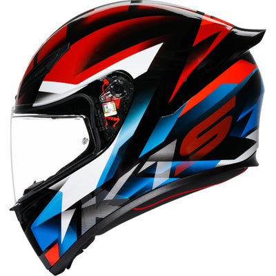 AGV K1 S Fastlap Helmet Black/Red/Blue - Left Side View