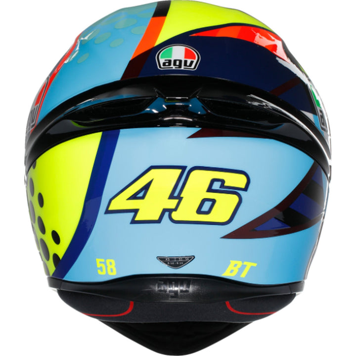 AGV K1 S Rossi Winter Test 2020 Helmet - Rear View