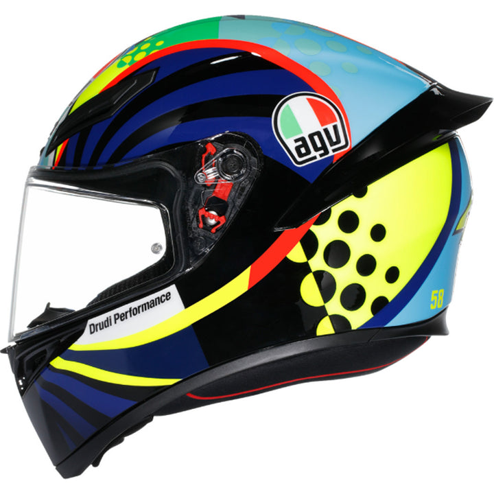 AGV K1 S Rossi Winter Test 2020 Helmet - Left Side View