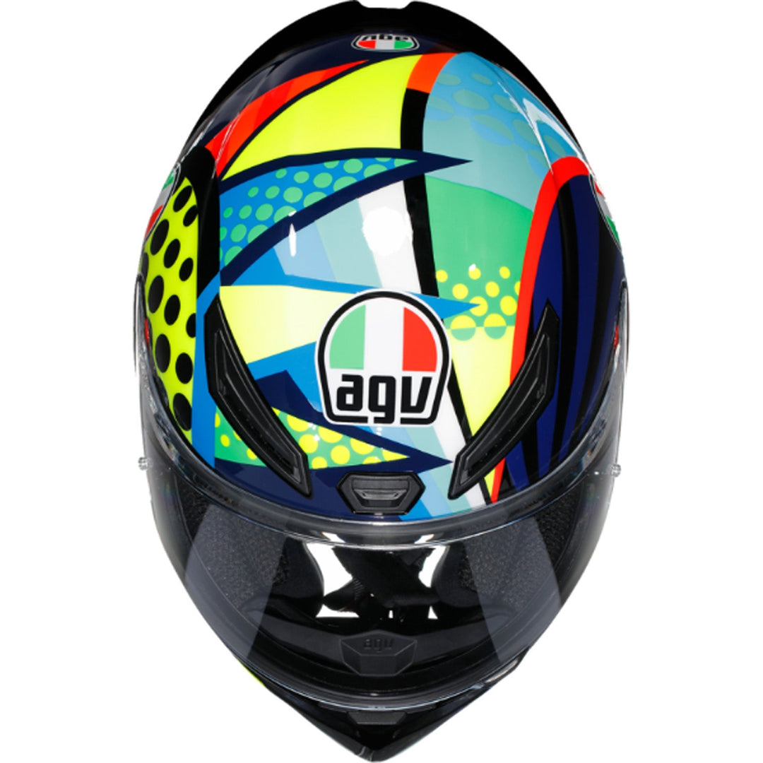 AGV K1 S Rossi Winter Test 2020 Helmet - Top Down View