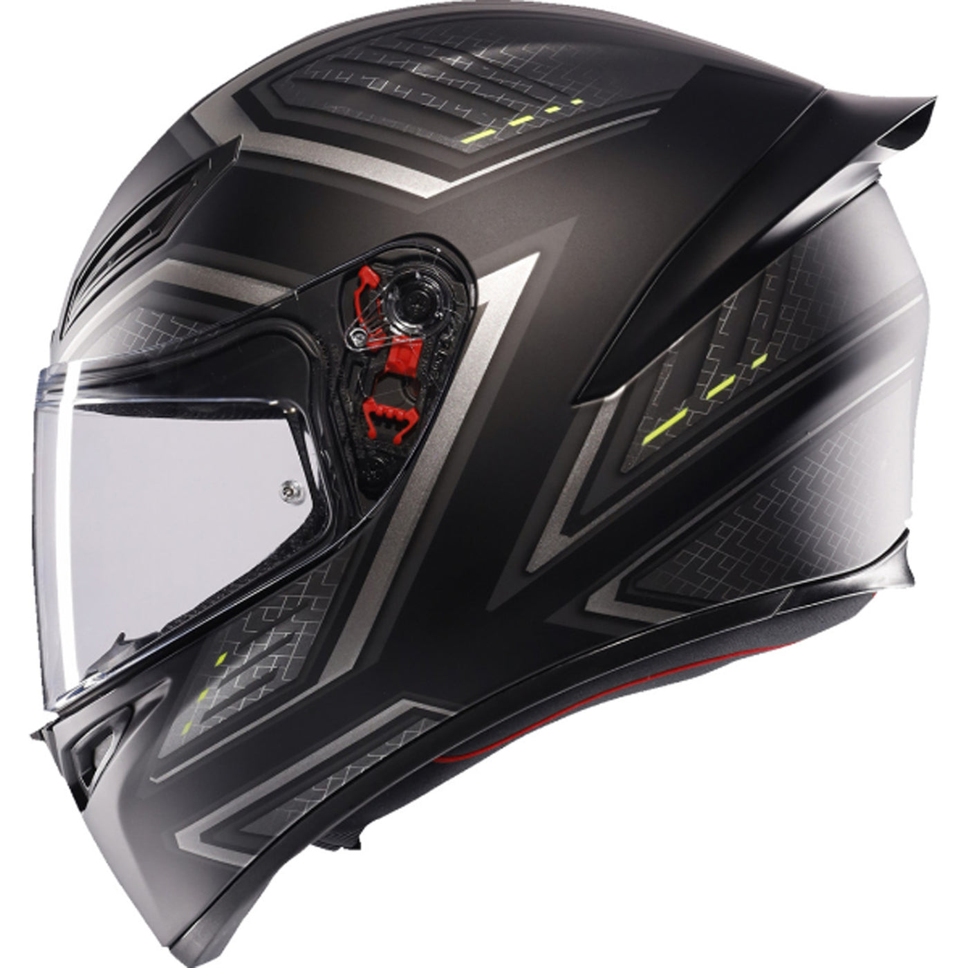 AGV K1 S Sling Helmet Matte Black/Gray - Left Side View