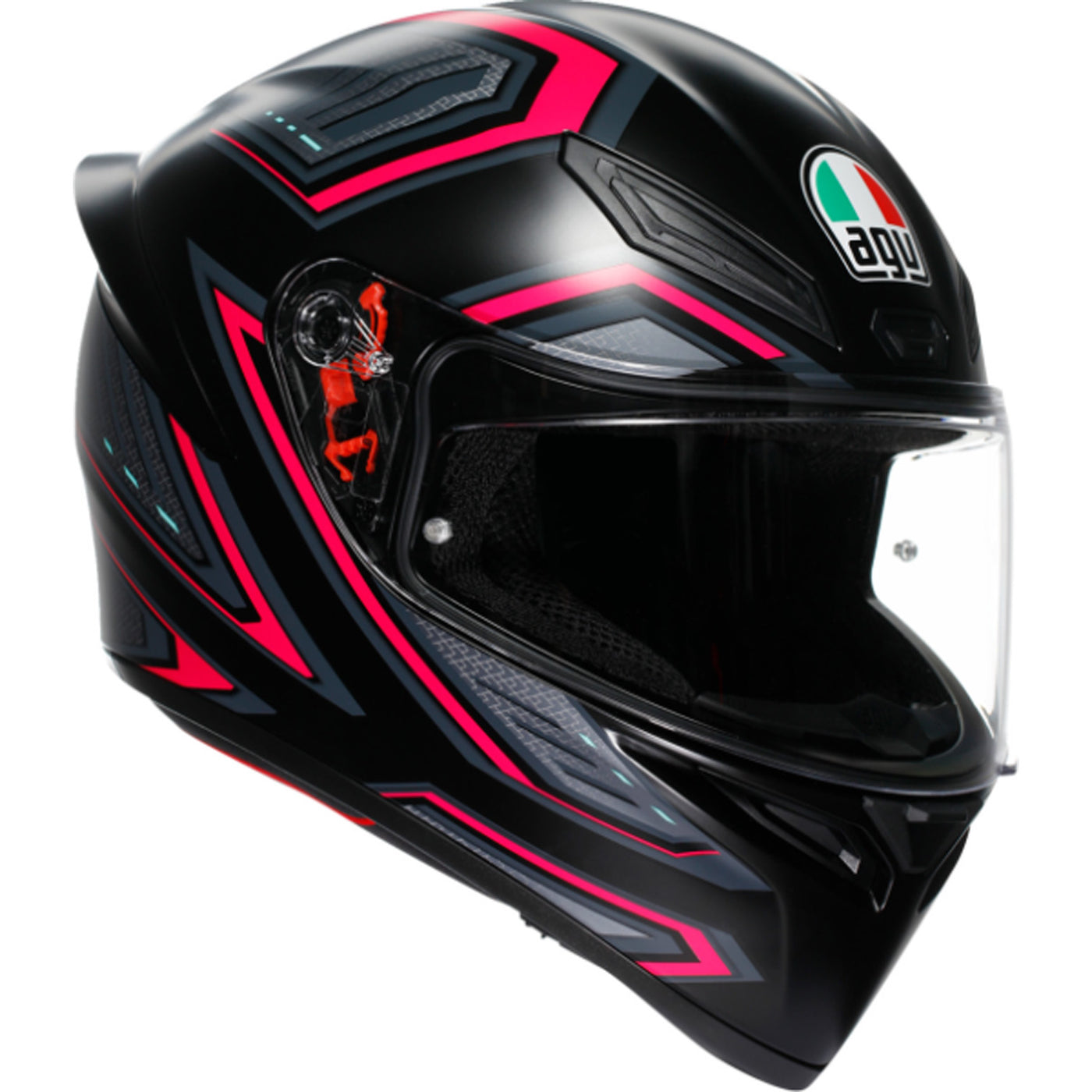 AGV K1 S Sling Helmet Matte Black/Purple - Front Right Side View