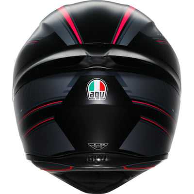 AGV K1 S Sling Helmet Matte Black/Purple - Rear View