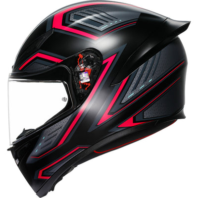 AGV K1 S Sling Helmet Matte Black/Purple - Left Side View