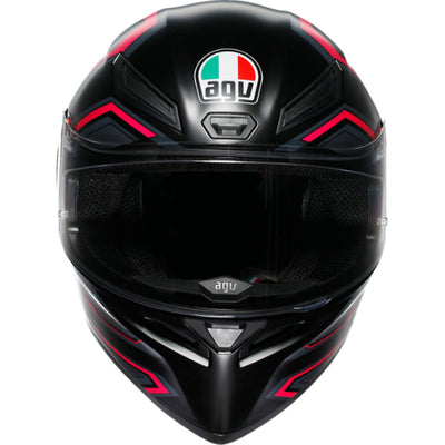 AGV K1 S Sling Helmet Matte Black/Purple - Front View