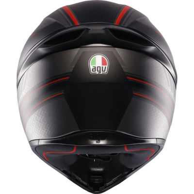 AGV K1 S Sling Helmet Matte Black/Red - Rear View