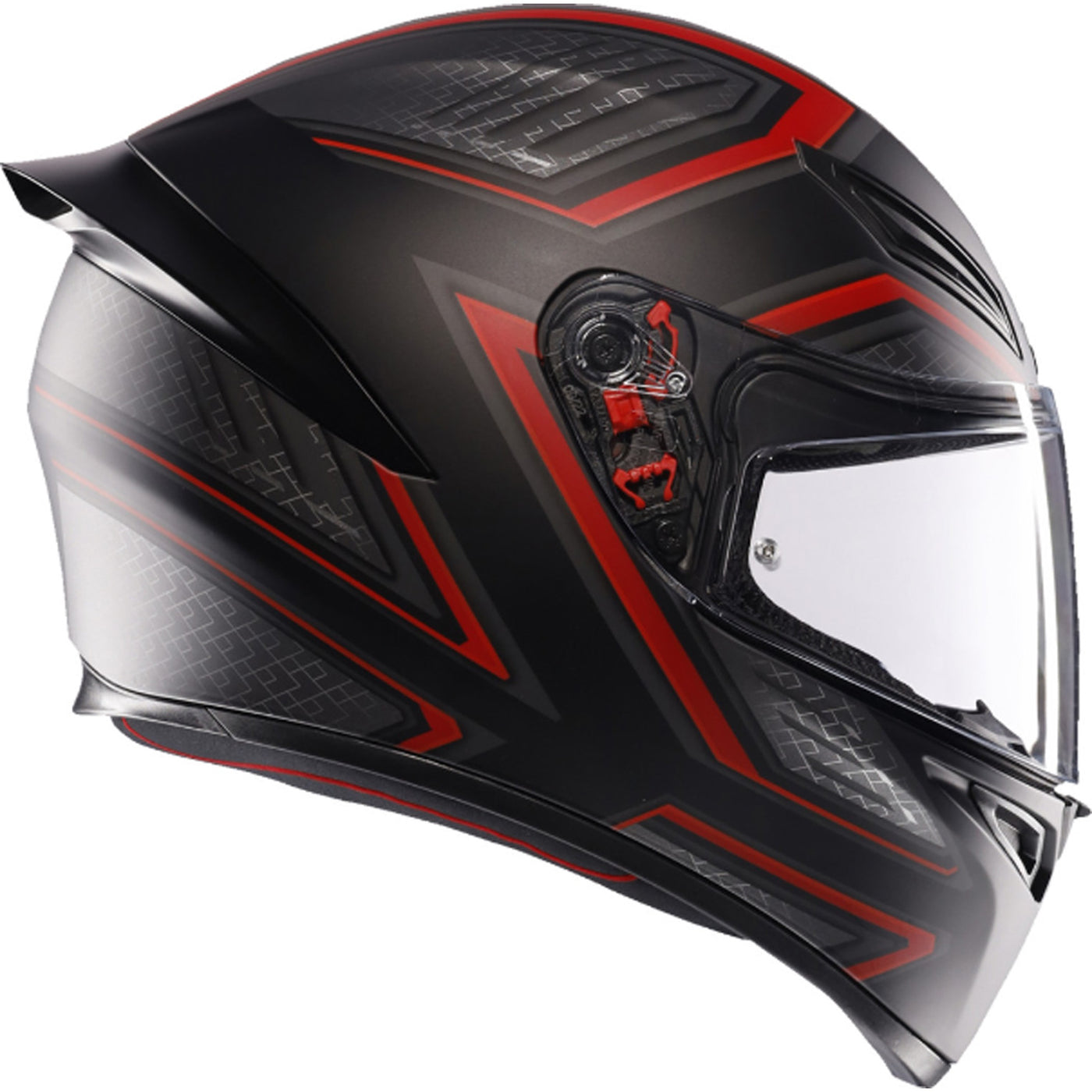 AGV K1 S Sling Helmet Matte Black/Red - Right Side View