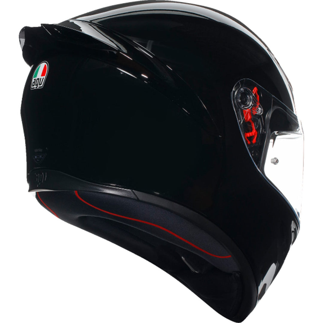 AGV K1 S Solid Helmet Black - Rear Right Side View