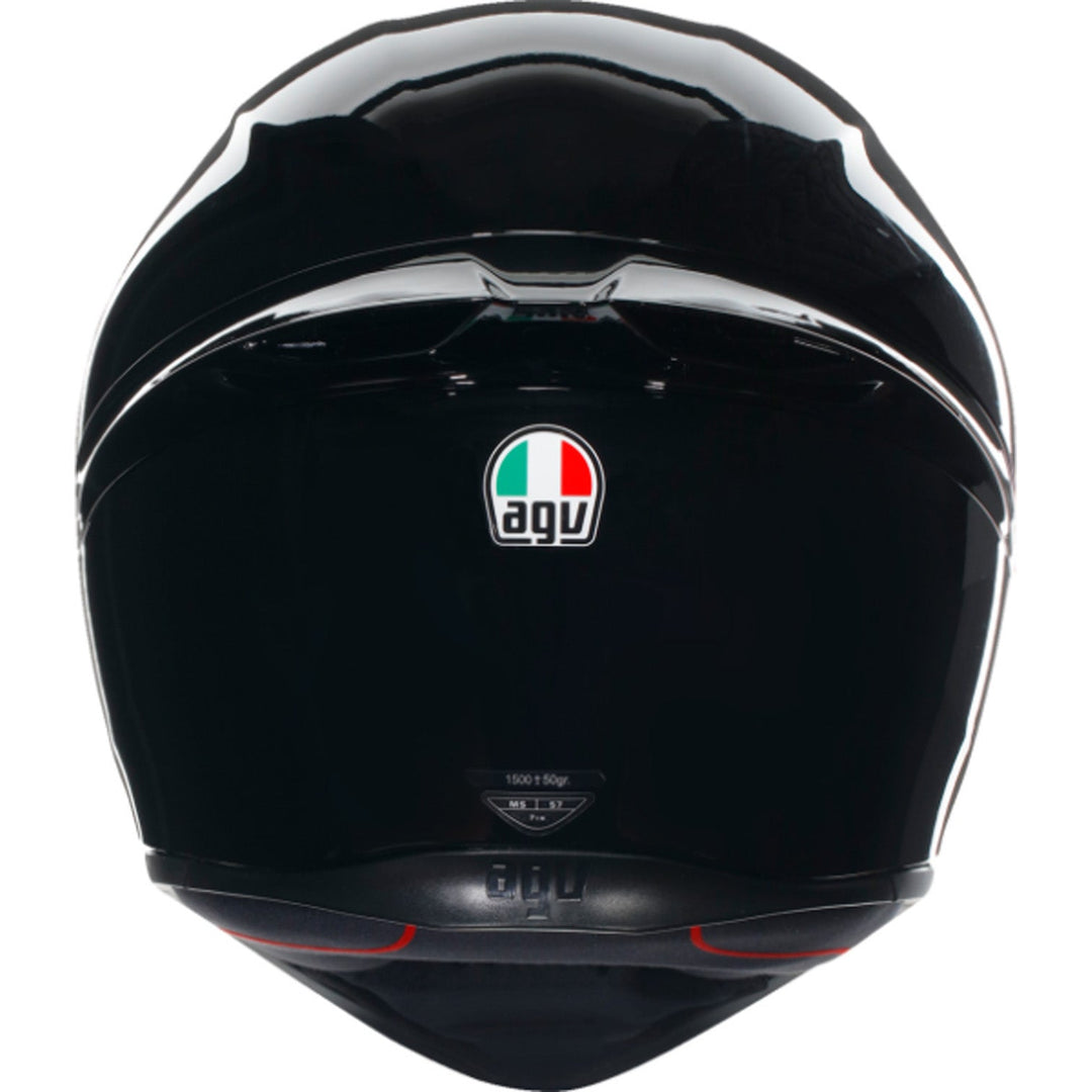 AGV K1 S Solid Helmet Black - Rear View