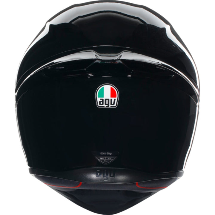 AGV K1 S Solid Helmet Black - Rear View
