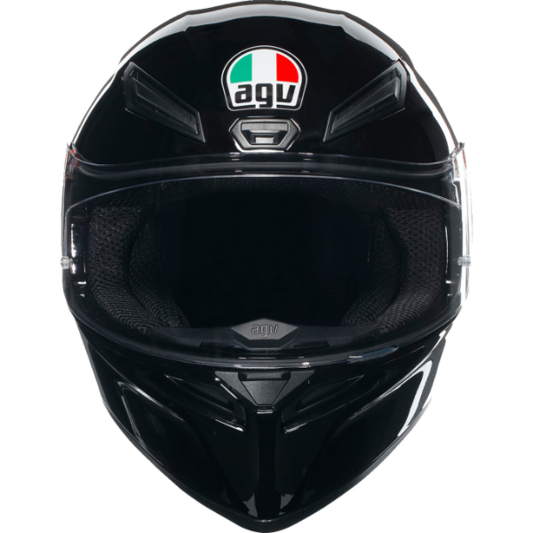 AGV K1 S Solid Helmet Black - Front View