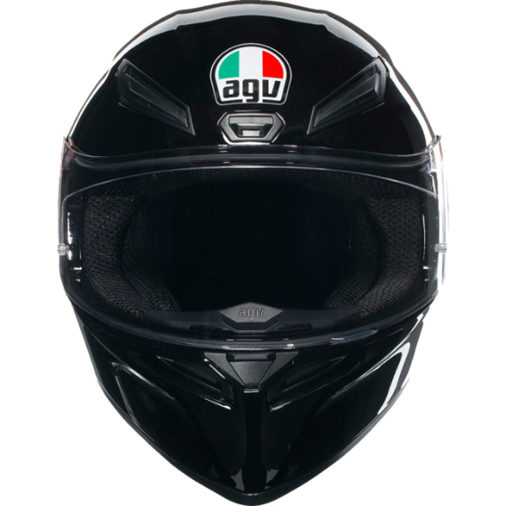 AGV K1 S Solid Helmet Black - Front View