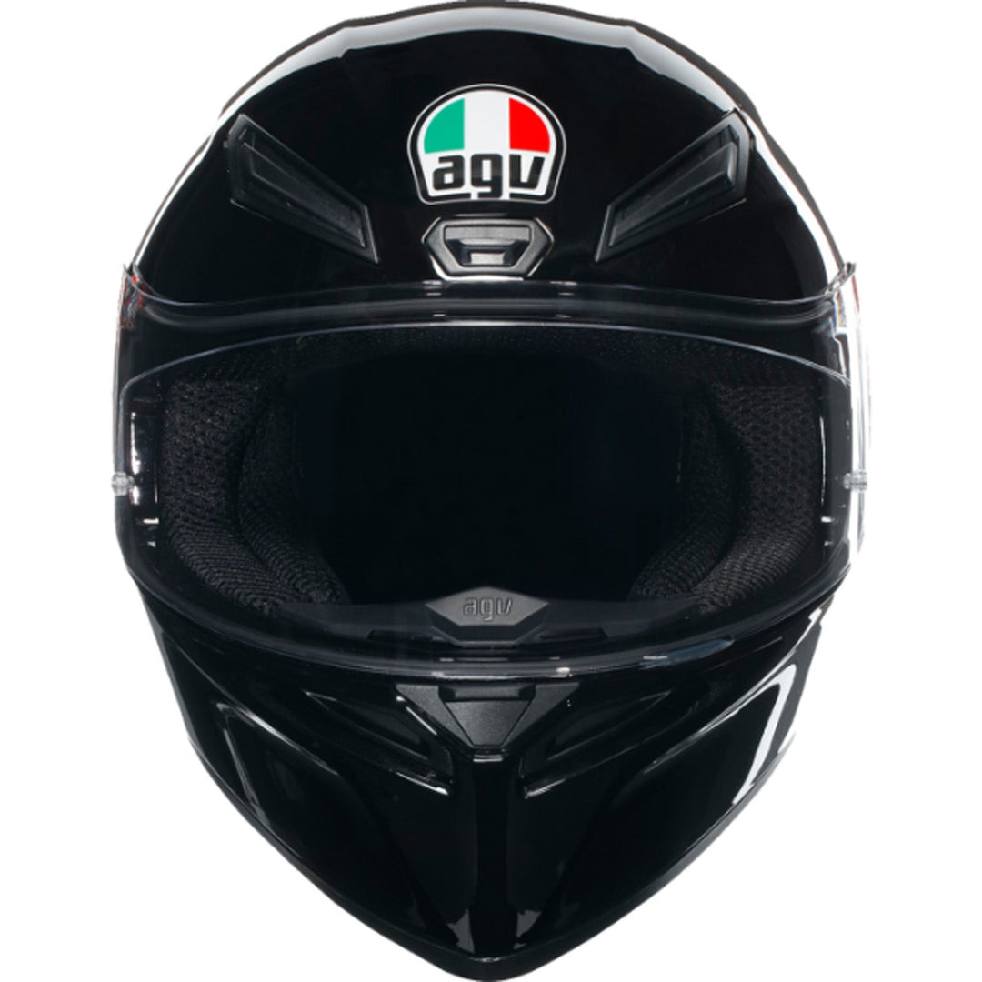 AGV K1 S Solid Helmet Black - Front View