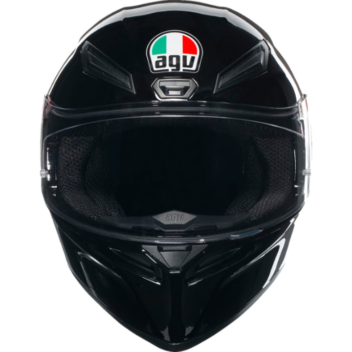 AGV K1 S Solid Helmet Black - Front View