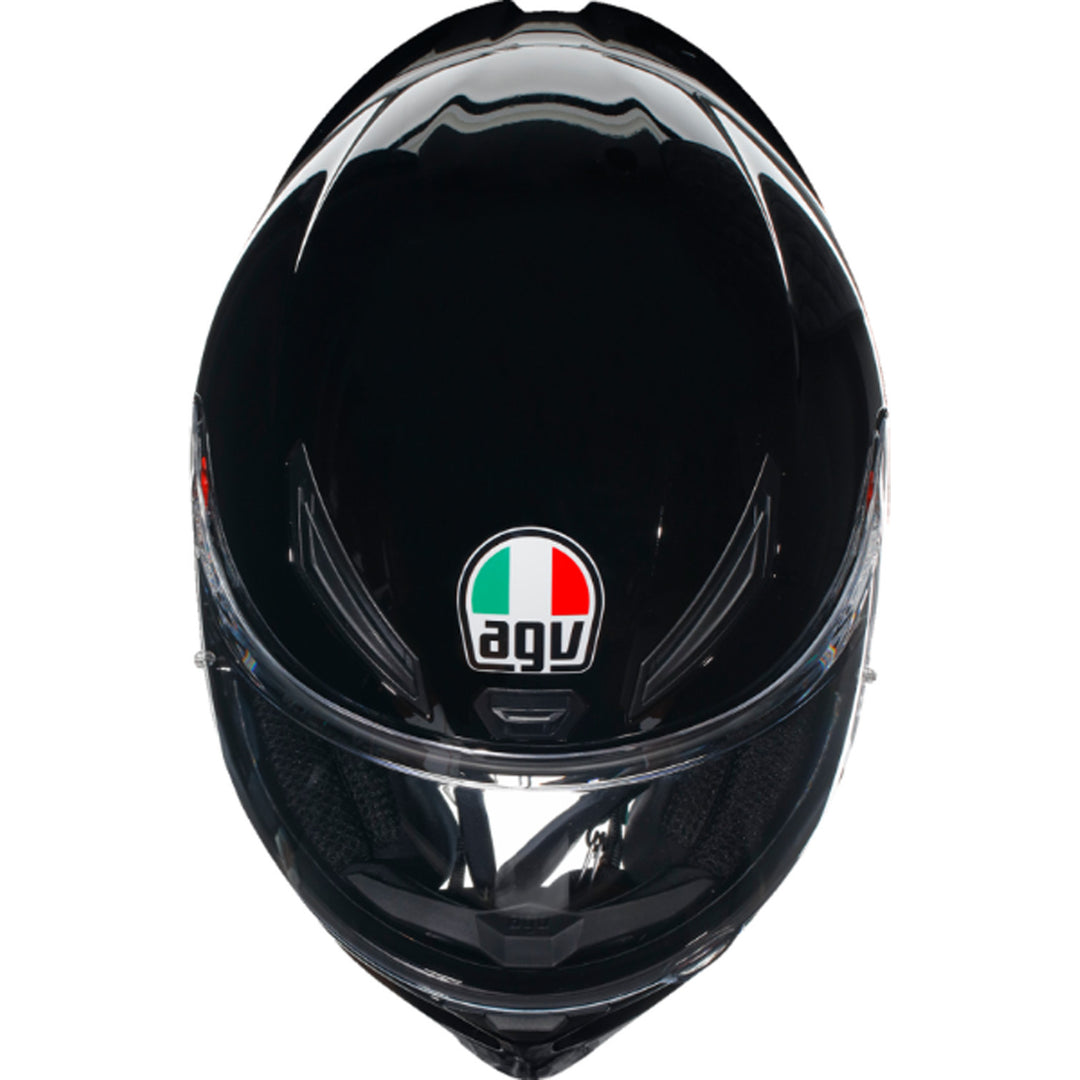 AGV K1 S Solid Helmet Black - Top Down View