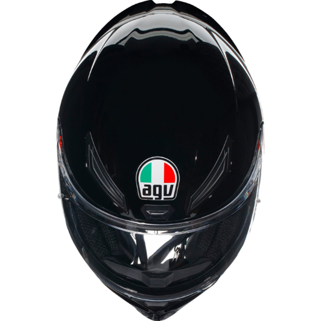 AGV K1 S Solid Helmet Black - Top Down View