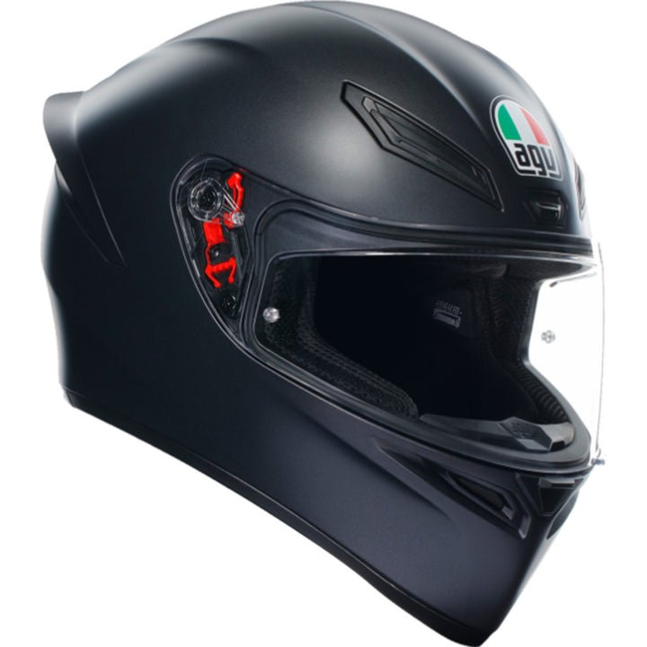 AGV K1 S Solid Helmet Matte Black - Front Right Side View